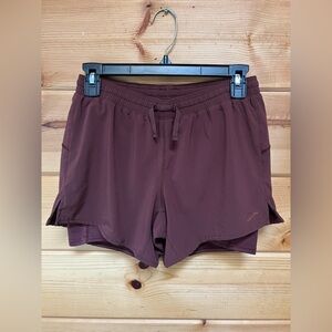Brooks Women's Athletic Shorts - Burgundy